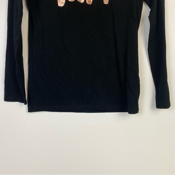 Cat & Jack Girls Believe Long Sleeve Black T-Shirt Size Large - Picture 5 of 11